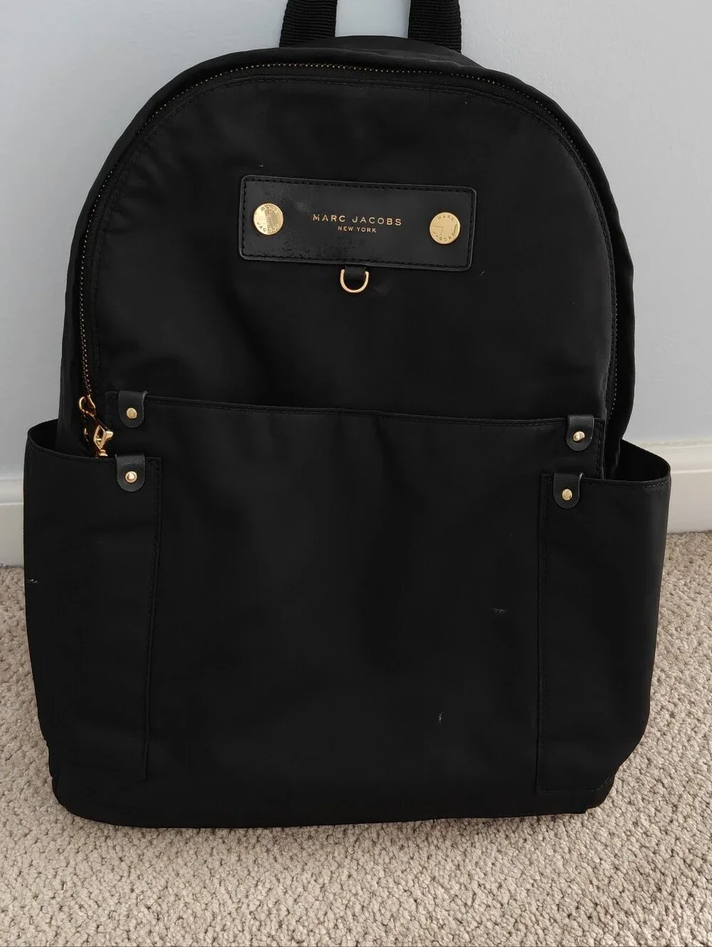 Marc Jacobs Black Nylon Backpack